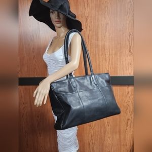 EUC CLAVA AMERICAN GENUINE LEATHER GIANT SHOULDER TOTE